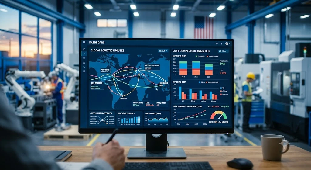 Professional analysis of manufacturing supply chain costs and logistics efficiency.